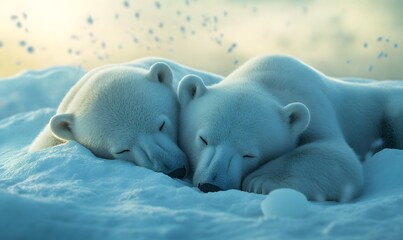 Fototapeta premium Polar_bears_ultra_realistic_photography,generation AI