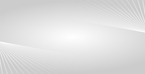 Fototapeta premium Abstract White Background With Wave Lines. Futuristic Wallpaper. Business Banner. Vector Illustration. Perspective. Technology Backdrop