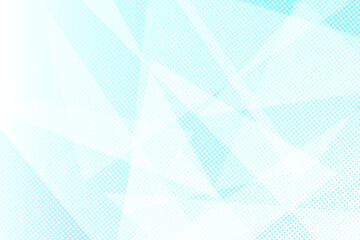 Blue Geometric Shape Background With Halftone. Abstract Polygon Banner. Technology Wallpaper. Business. Vector Illustration