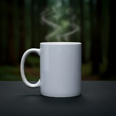 Obraz premium Blank coffee mug mockup to add custom design