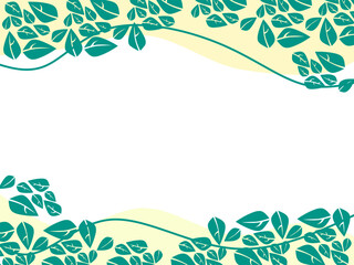 green floral background