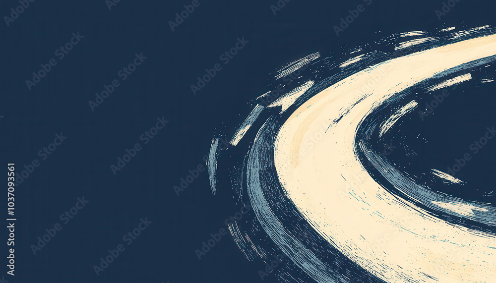 Leinwandbilder a swirling, abstract design featuring a gradient of light and dark shades, creating a sense of motio