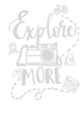 Travel word Tracing Lettering, Hand lettering Practice, Lettering Workbook for Procreate or Print, Coloring Book, Coloring page