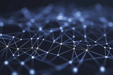 Obraz premium A close up view of a network of lines and dots - Backgrounds and Textures