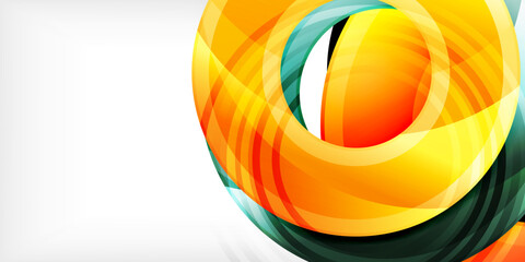 Fototapeta premium Circles, round elements, ring shapes premium background. Vector Illustration For Wallpaper, Banner, Background, Card, Book Illustration, landing page