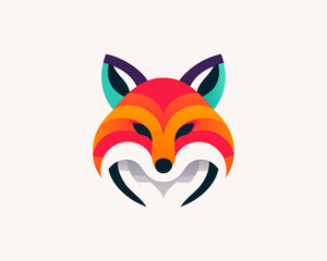 Obraz premium red fox face