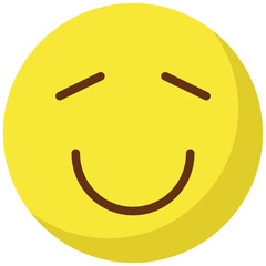 Emoticon Emoji  vector icon with isolated background 