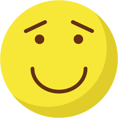 Emoticon Emoji  vector icon with isolated background 