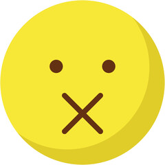 Emoticon Emoji  vector icon with isolated background 