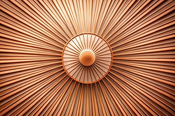 Abstract Radial Circle Lines in Silhouette - Sun Star Rays Design Elements for Modern Art