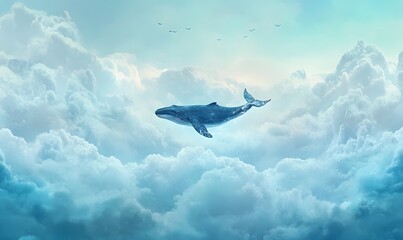 Fototapeta premium _big_whale,generation AI