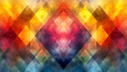 Vivid Spectrum of Sharp Triangles - Abstract Geometric Background with Gradient Transitions in Digital Art