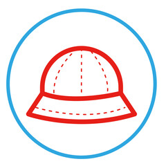 Clothing accessories bule colored circle outline icon pack