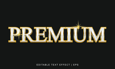 premium editable text effect style