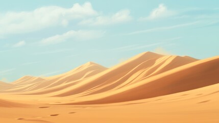 Desert Dunes Under a Clear Sky