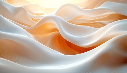 Obraz premium Serene Abstract Curves in Pale Tones - Tranquil Composition of Flowing Lines | Medium Shot Aesthetic
