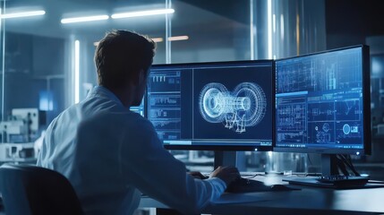 Obraz premium Advanced Technology in Scientific Research