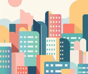 abstract city illustration