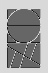 Template collage of eight frames, images, photos