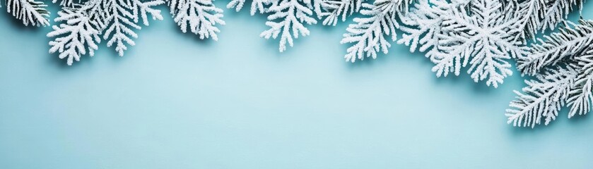 Minimalist icy snowflakes on a frosted glass background, snowflakes  ice  minimalism, crisp and clear