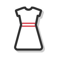 Clothing for men and women outline icon pack