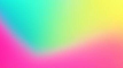 Obraz premium Minimal Abstract Gradient in Vibrant Pink, Green, and Yellow Tones