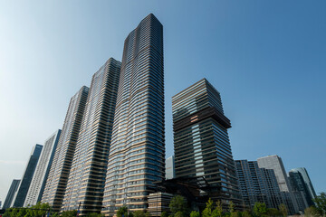 Obraz premium Modern office building glass windows