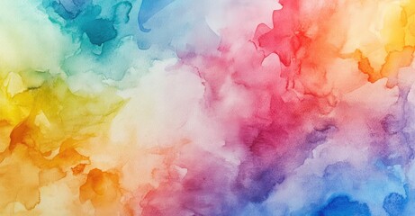 Fototapeta premium Vibrant Watercolor Explosion. AI generated illustration.