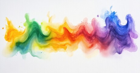 Fototapeta premium Vibrant Watercolor Explosion. AI generated illustration.