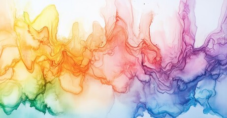 Fototapeta premium Vibrant Watercolor Explosion. AI generated illustration.