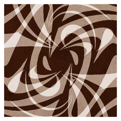 Fashionable illustration in vintage style. Pattern to print for wall decorations. Abstract shapes.