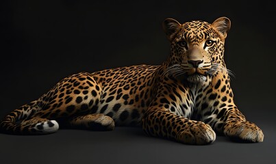 Fototapeta premium generation AI,Leopard
