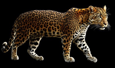 Obraz premium generation AI,Leopard