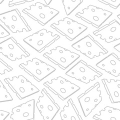 Cheese pattern background. Seamless pattern of cheese doodle illustration background. Cheese doodle pattern background. Seamless Pattern of a Cheese. 