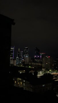 Experience the stunning skyline of Poland at night in this captivating video! Watch as the city&rsquo;s skyscrapers light up the darkness, showcasing a blend of modern architecture and vibrant city life. Fr