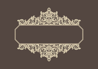 Frame Lettering Panel decoration