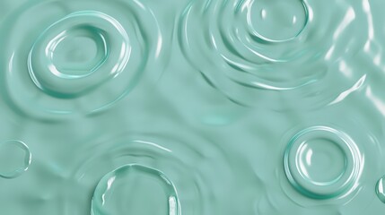 Water ripples in a blue pool