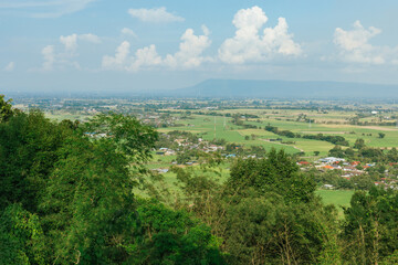 Fototapeta premium Chiang Rai hills village landscape in Thailand