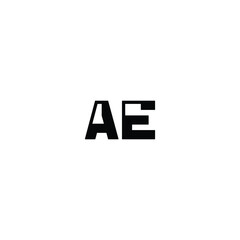 AE monogram logo design letter text name symbol monochrome logotype alphabet character simple logo