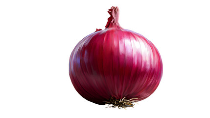Red onion isolated on transparent background
