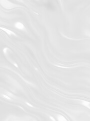 Fototapeta premium Soft Flowing Abstract White liquid Waves Texture 