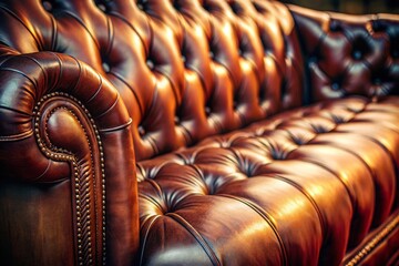 Obraz premium Captivating Texture of Premium Aniline Leather in Tilt-Shift Style Photography
