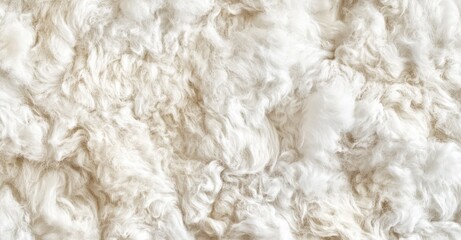 Soft White Wool Texture Background. AI generated illustration.