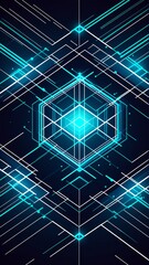 Fototapeta premium Futuristic Geometric Art