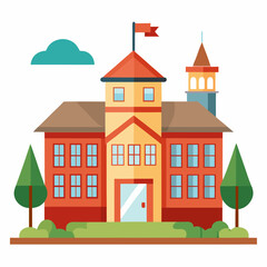 Naklejka premium school building