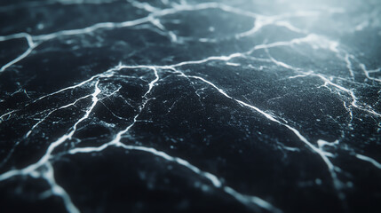 Intricate patterns of dark marble with striking veins, perfect for backgrounds or design elements. Elegant texture showing natural beauty.