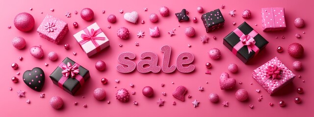 gift boxes with the inscription sale.