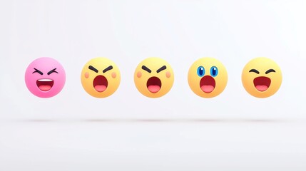 Social Media Emoji Reactions Animation, vibrant loop showcasing various expressive emojis on a dynamic background, perfect for enhancing digital interactions and engagement.