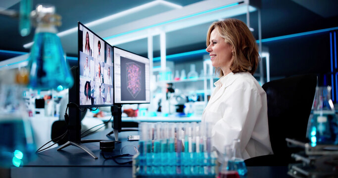 Doctor Team Meeting Video Conference Webinar