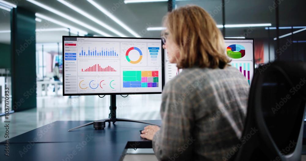 Aufkleber Data Analyst Using Data Analytics KPI